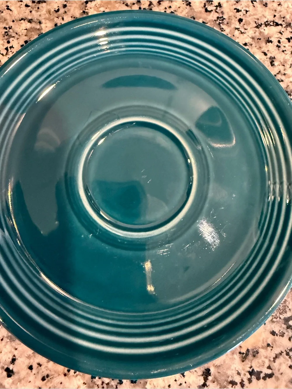 Fiesta Homer Laughlin Juniper green/Teal saucer - Picture 2 of 3